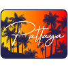 Pattaya Palm Trees Sunset