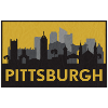 Pittsburgh Silhouette Gold