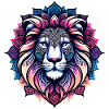 Mystical Lion Mandala