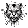 tiger black and wihte
