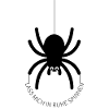 Spider with saying