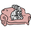 Couch Potato Funny Octopus