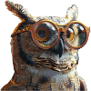 Owl with glasses