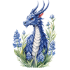 Texas Bluebonnets Dragon