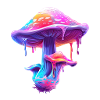 Farbiger Pilz