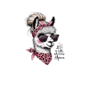 Alpaca Chic with Sunglasses