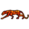 panther fire geometric design