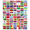 Alle lande Flag af verden 287 Flag