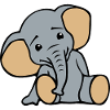 Petit éléphant mignon