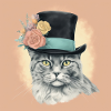 Cat with a hat