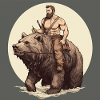 Dude on a bear