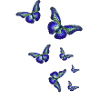 Butterflies,Sequins,Butterfly,Blue