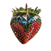 strawberry, sequins, rhinestones, glamour