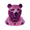 Bear,Sequins,Pink Bear,Shiny