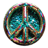 peace,peace sign,sequins,metallic