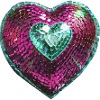 Sequin heart,Sequin heart,pink