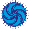 Sun wheel (blue)