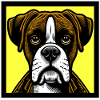 Boxer Dog pop art