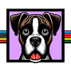 Boxerhund Kunst