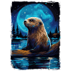Otter Starry Night