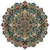 Abstraktes geometrisches Farbmandala 4