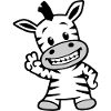 Cooles Zebra