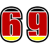 69 Numéro Allemagne Jersey
