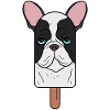 French Bulldog Head Popsicle