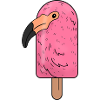 Flamingo Head Popsicle