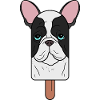 French Bulldog Head Popsicle