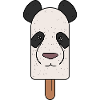 Panda Bear Head Popsicle