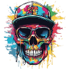Grafitti Skull
