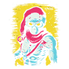 Fit Muscles: Skull Skeleton Santa