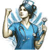 Nurse Victory Pose Gift