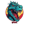 Rex Dino Dinosaur Mascot