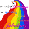 Funkelndes Regenbogen-Einhorn fabelhaft