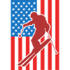Ski Drapeau des États-Unis