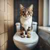 Katze im Klo