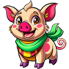 Cochon joyeux