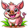 Cheerful piggy