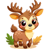 Cute Baby Moose