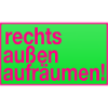 Rechts außen aufräumen!