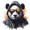 Cooler Panda mit Hoodie