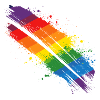 Rainbow Brushstroke