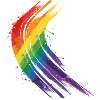 Rainbow Brushstroke