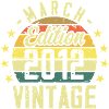 Vintage March 2012 Vintage Birthday Gift 2012