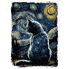 Cat Starry Night