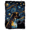 Boxerhund Starry Night