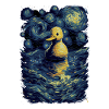 Rubber Duck Starry Night