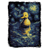 Rubber Duck Starry Night